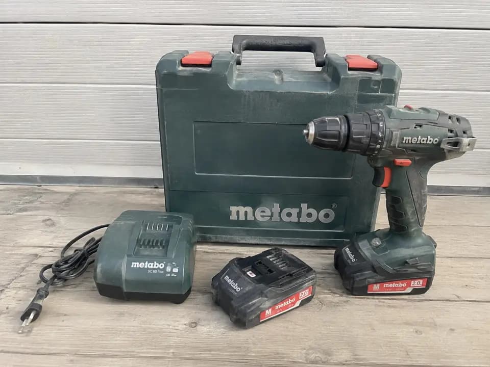 Аккумуляторный шуруповёрт Metabo в кейсе