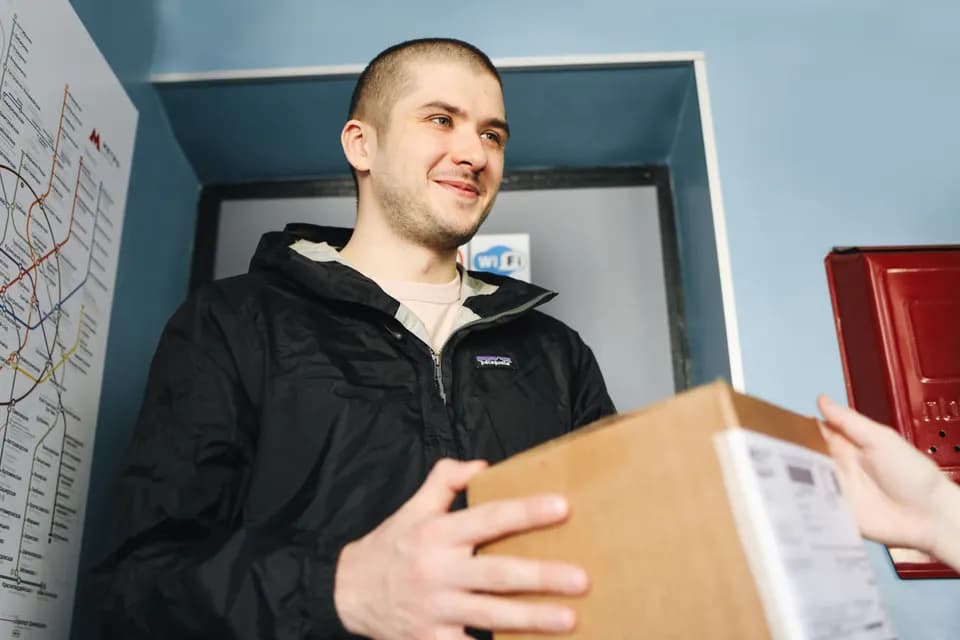 Доставка небольших посылок по городу