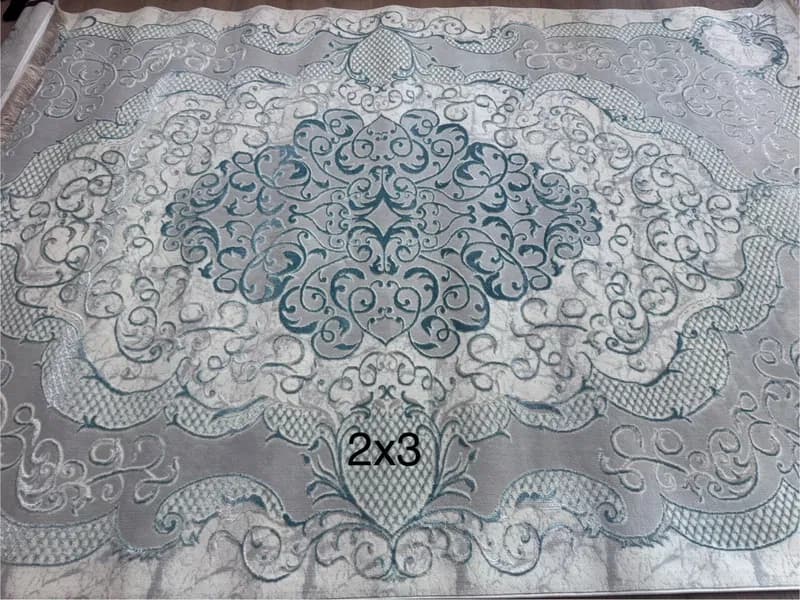 Светлый ковёр с узором, 2 × 3 м