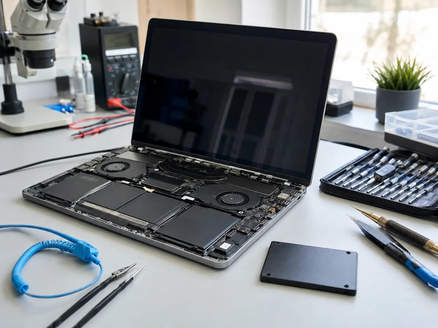 Диагностика ноутбука и установка SSD